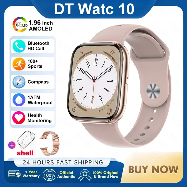 2026 New Original for Apple DT Watch 10 Smart Watch Men AMOLED 4GB Memory Music 3D Surround BT Call Waterproof smart watch Woman 14