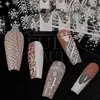 Glitter Christmas 3D Nails Stickers Snowflakes Xmas Elk Winter Snow Sliders Shiny Powder Design Heart French Nail Decals LS-J21 5
