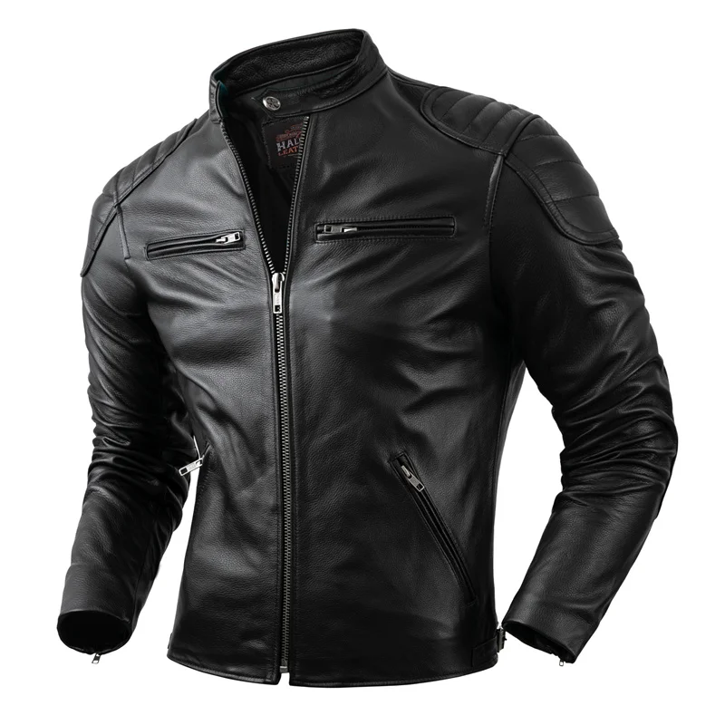 오토바이 재킷 긁힘 방지 및 내마모성 야외 라이딩 가죽 재킷 오프로드 오토바이 슬림핏 라이딩 재킷