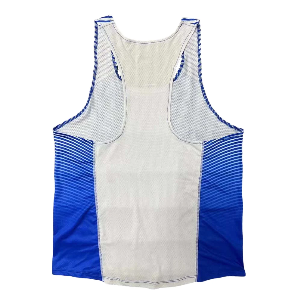 Men Running Marathon Singlets Sleeveless Gym Clothing Men Sleeveless Tank Top Vest for Men Running Vest Customization 5
