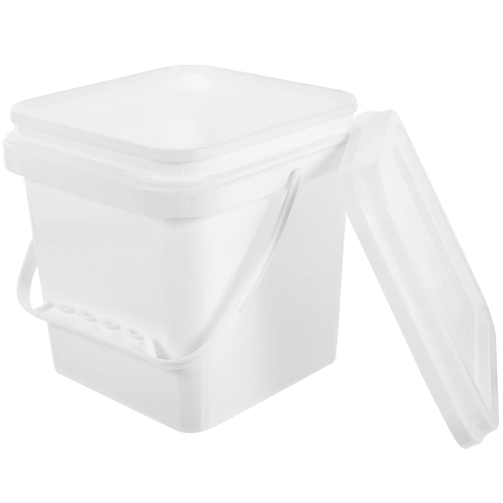 Chemical Barrel Bins Lid Paint Bucket Basket Clear Container Plastic Storage With Square