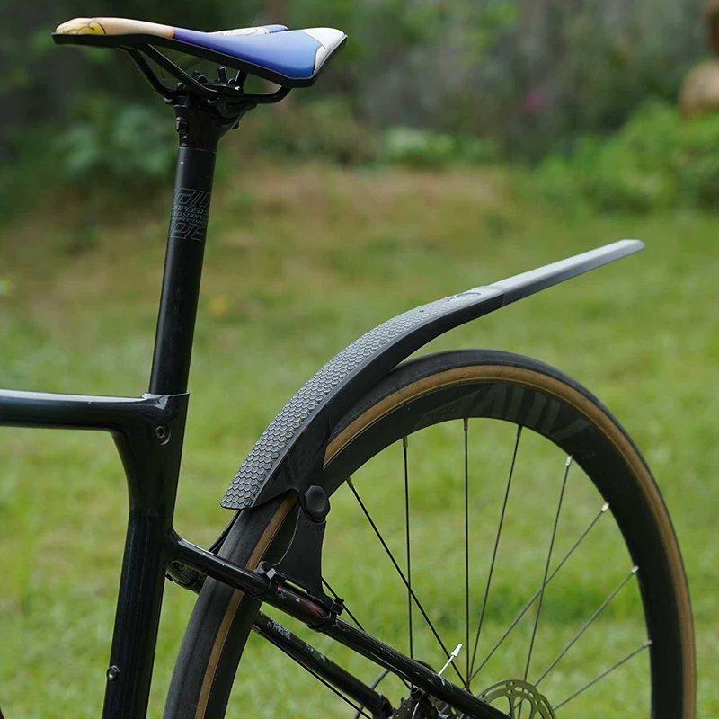 Bicycle Quick Release Extended Mudguard For Front Rear Wheel 700C Gravel Road Bike Fender Strong PP Mud Fender Outdoor Protector