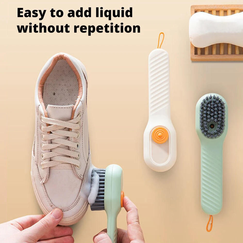 Multifunctional Liquid-Added Shoe Brush Easy Storage Shoes Cleaning Brush For Sneaker Shoes Multifunctional Cleaning Brush