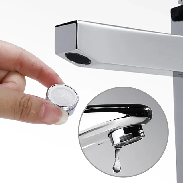 1/10set Replaceable faucet bubbler Water Saving Tap Aerator Filter Mesh Core Thread Mixed Nozzle Kitchen Bathroom Shower Parts 4