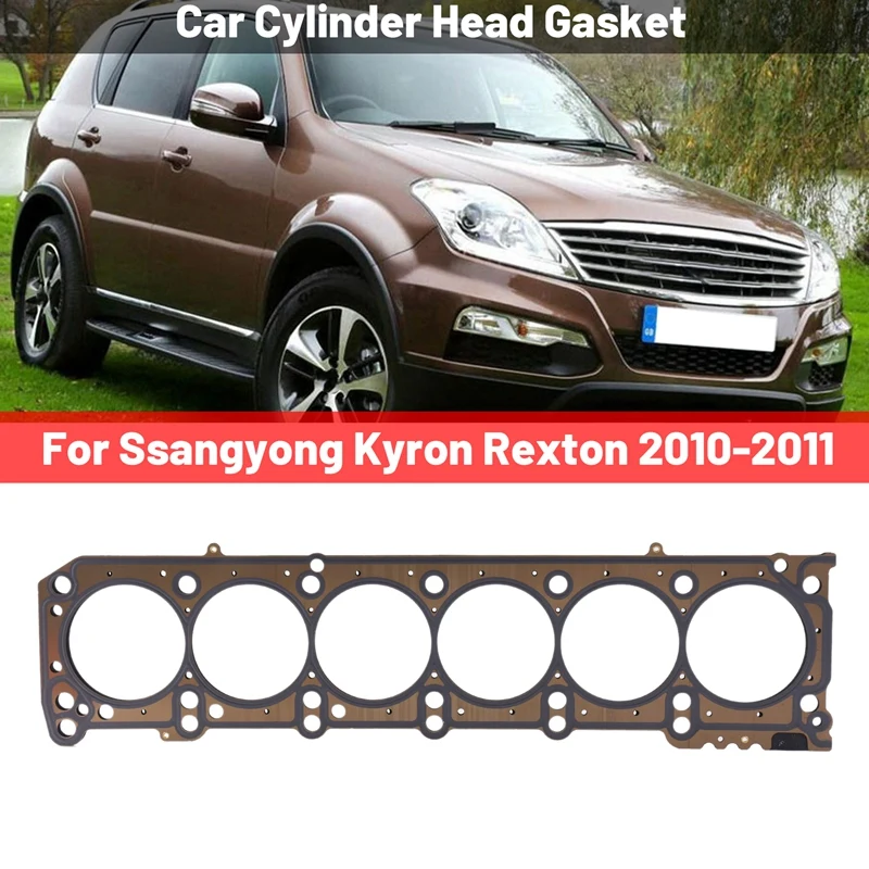 

1 PCS Car Cylinder Head Gasket Car Accessories Metal For Ssangyong Kyron Rexton 2010-2011