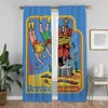 Elegant Room Curtains for Camera Child Student Stay Positive Window Curtain Partition Home Interior Curtains 2 Pieces Shades 3