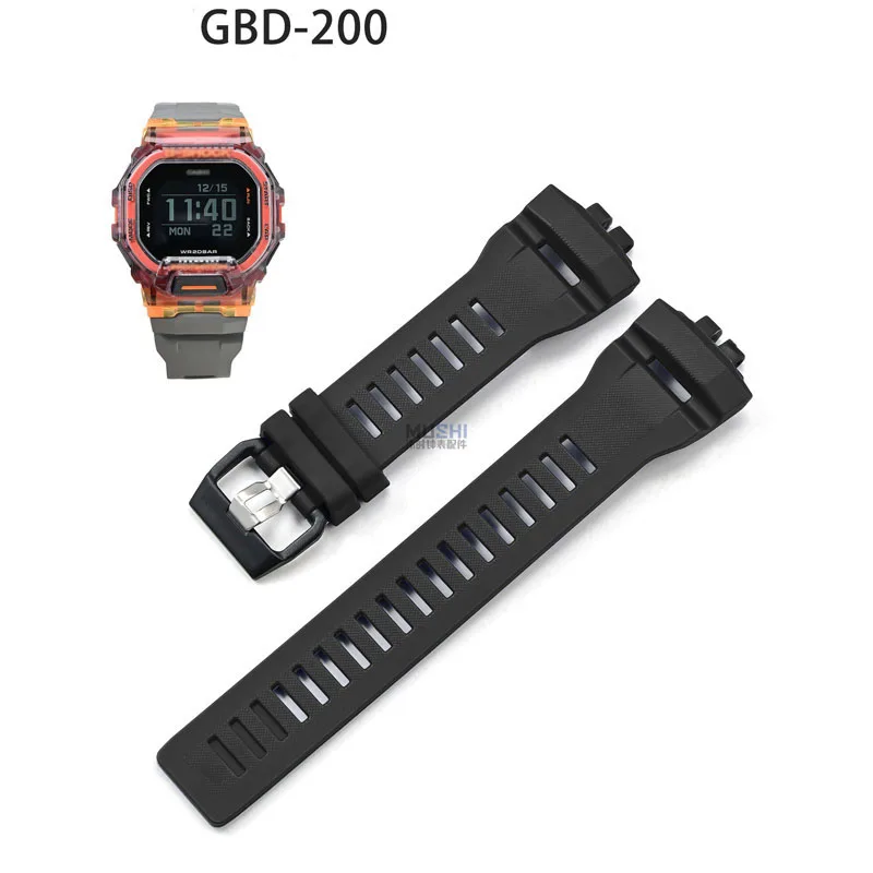 Waterproof Black Silicone Sports WatchBand Bracelet