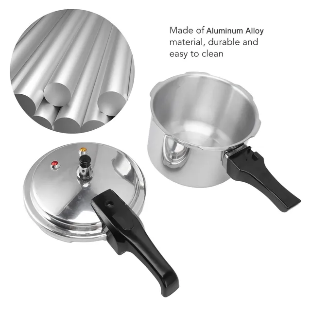Aluminium Alloy Pressure Cooker 3 Liter Aluminium Alloy Pressure Cooker 18cm Bottom 3L Pressure Cooker for Gas Stove 3