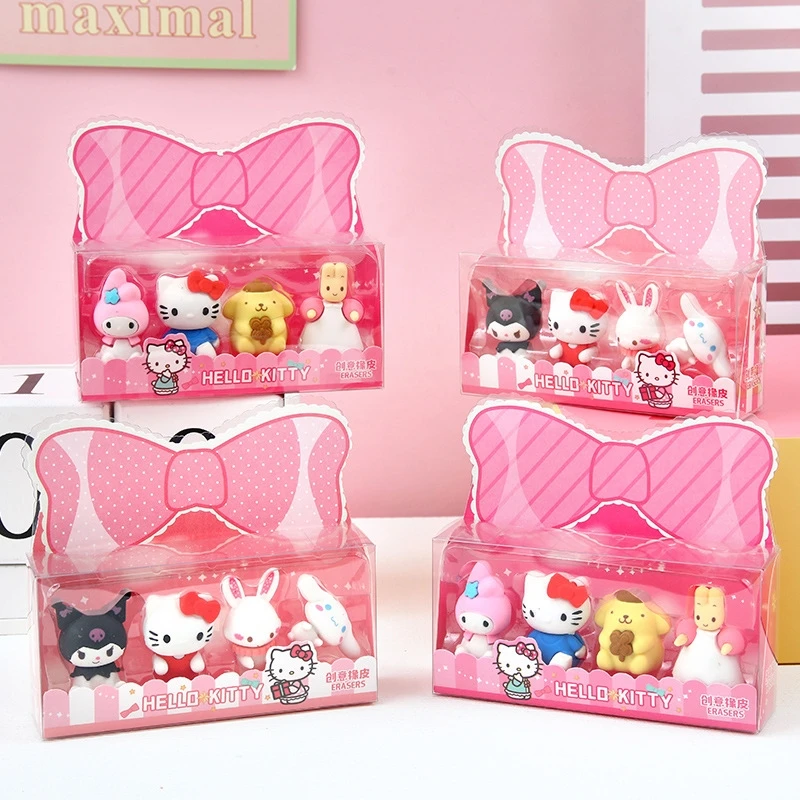 

Новинка 2023 г. Sanrio Канцтовары Hello Kitty Kuromi ластики моя мелодия аниме мультфильм студент Творческий резиновый подарок оптовая продажа подарок на день рождения