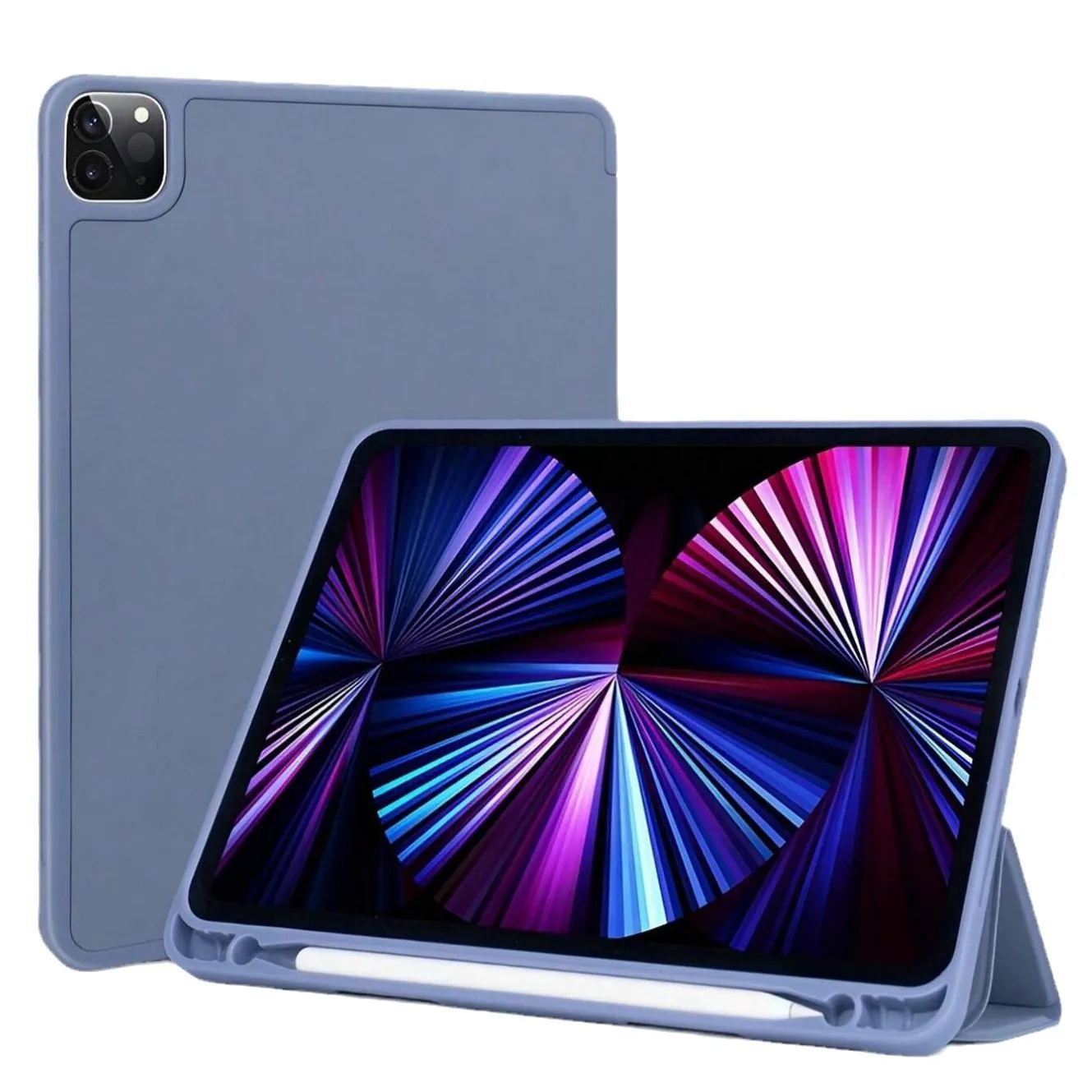 Elegant Leather iPad Case with Pencil Slot and Stand Feature