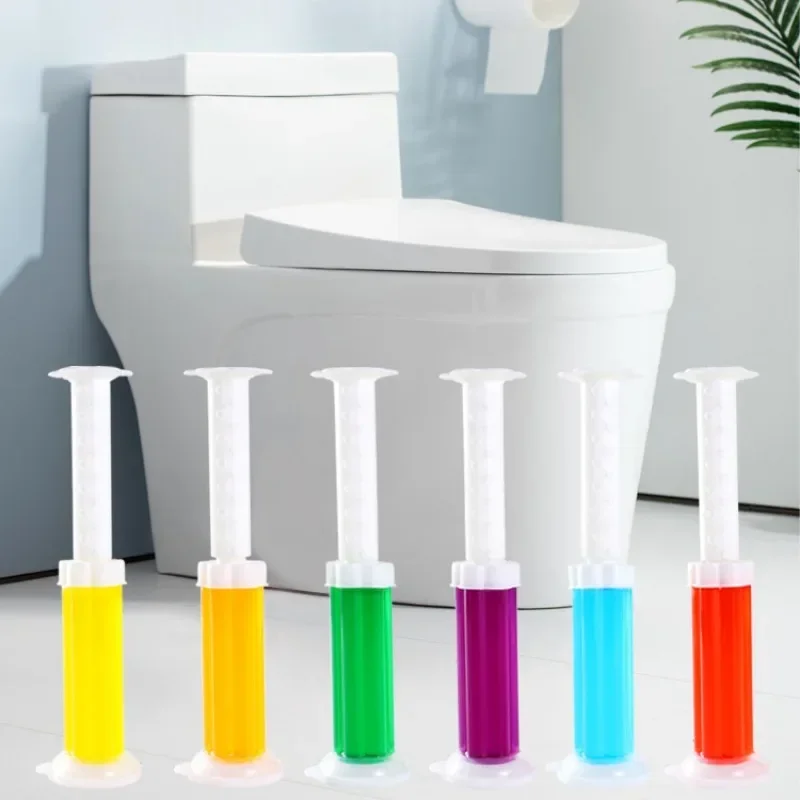Toilet cleaner gel Toilet Cleaner Gel Syringe Aromatic Remove Smelly Emit Flower and Fruits Fragrance Orange Rose Air Freshener Toilet Tools