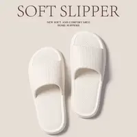 Women Summer Concise EVA Slippers Men Soft Home Slides Couples Bathroom Non-slip Sandals Adults Comfortable Outdoor Beach Shoes - Image 2