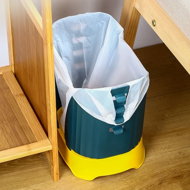 Adjustable Trash Can For Kitchen Folding Trash Bucket Garbage Bag Holder  Expand Large Capacity Waste Bin Bathroom Kitchen bin