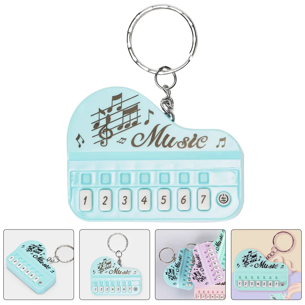 

3 pcs Decorative Pendant Keychain Backpack Keychain Mini Piano Keyboard Keychain