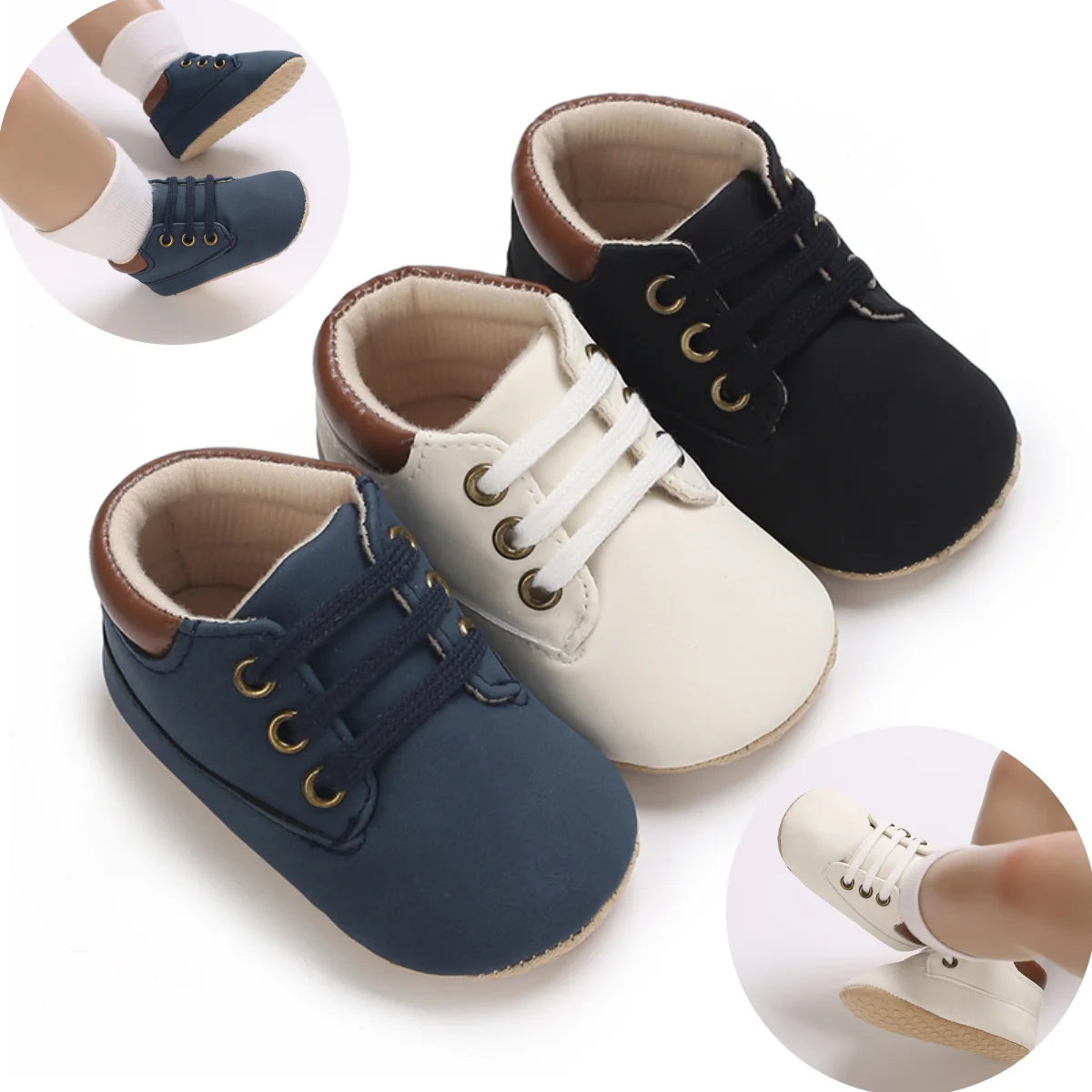 

VALEN SINA 0-18M Newborn Baby Shoes Themed Multicolor Boy Shoes Casual Sneakers Soft Sole Non-Slip Toddler Shoes First Walkers