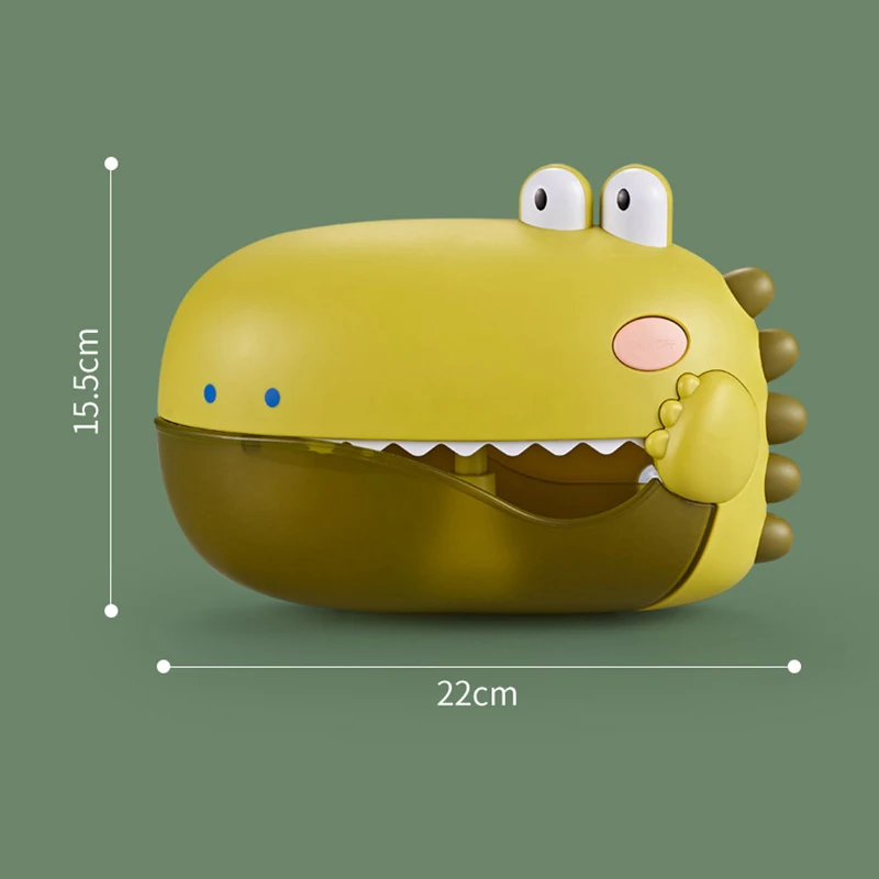 Giocattoli da bagnetto per bambini Musica Dinosauro Macchina per bolle Giocattoli da bagno Vasca da bagno Sapone Automatico Creatore di bolle Giocattoli Giocattolo da bagno per bambini - immagine 6