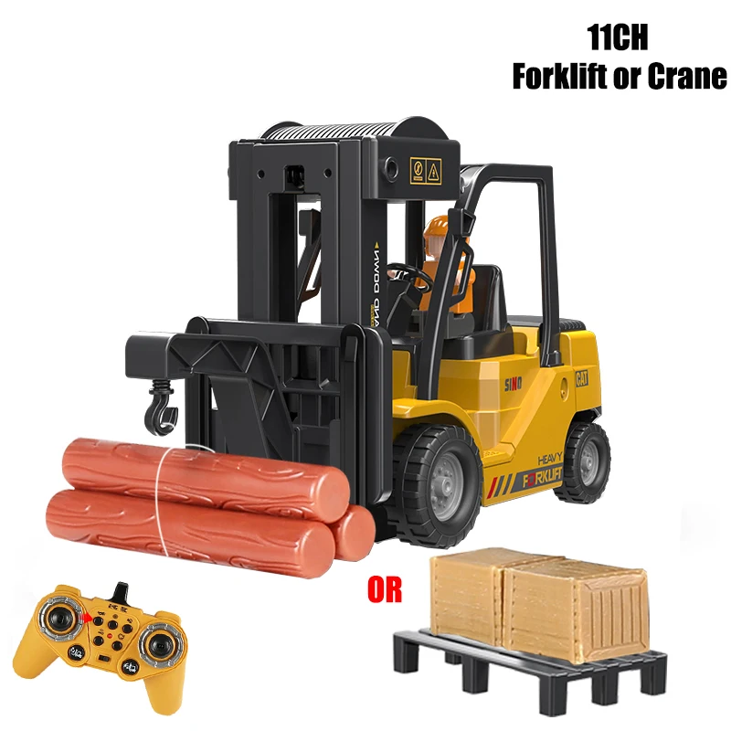 

Forklift Truck Cranes Liftable Spray Electric Vehicle for Kids Christmas Gifts Remote Control Car Toys for Boys RC Cars Toys