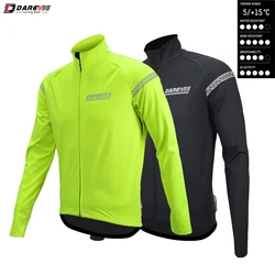 DAREVIE Cycling Jacket Winter 5℃~10℃ Keep Warm Windproof Man Cycling Jackets High Quality Soft Waterproof MTB Road Bike Jacket