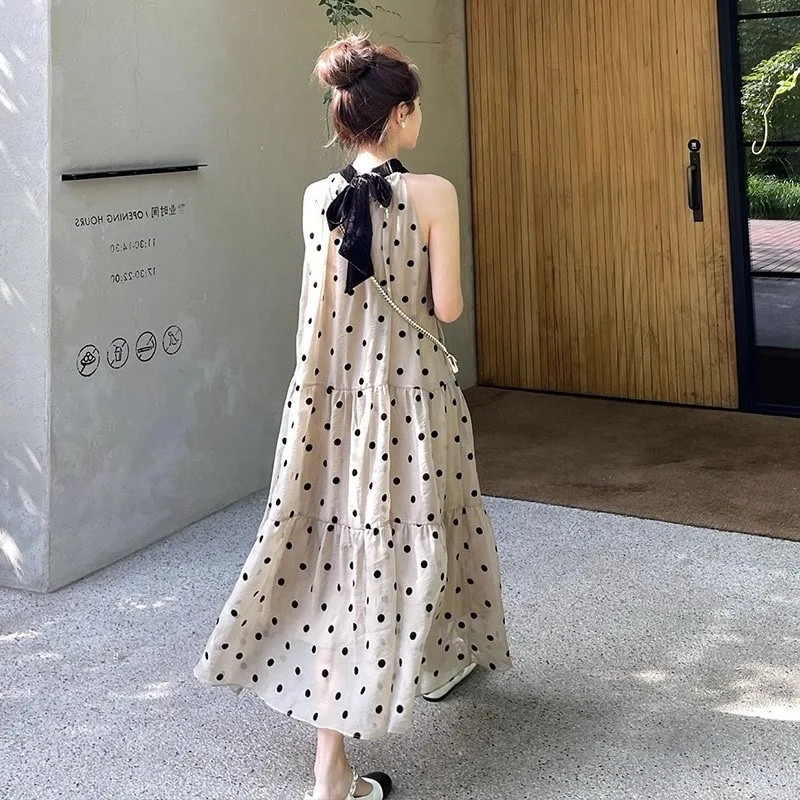 2025 Summer Chinese Style Plus Size Women Dress Sleeveless Floral Dress Fashion Maternity Long Loose Strap Dress Holiday Clothes 5 2025 Summer Chinese Style Plus Size Women Dress Sleeveless Floral Dress Fashion Maternity Long Loose Strap Dress Holiday Clothes - Image 5