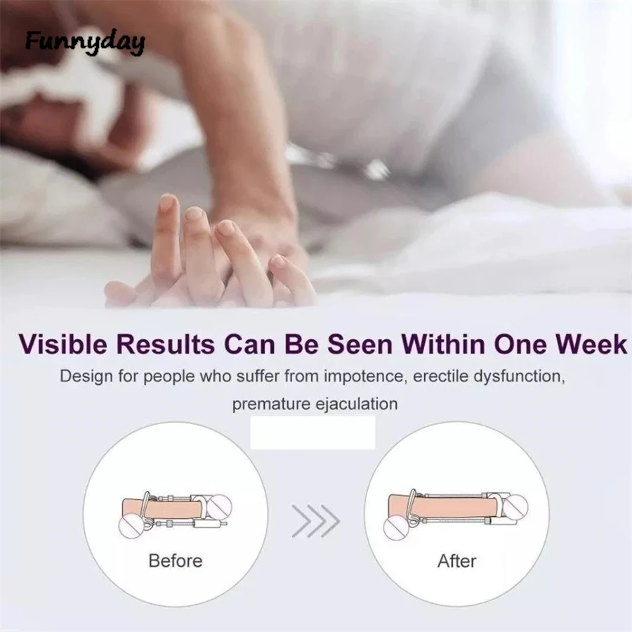 Sex Toys Tools Penis Enlargement Stretch Clamp Extender Penis Stretching Exerciser Growth Traction Device For Men male sex toys
