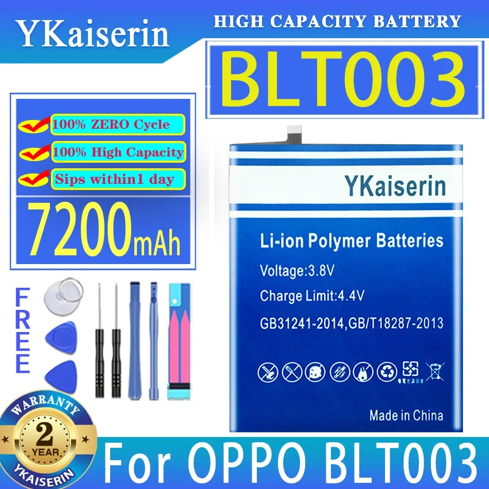 Ykaiserin 7200Mah Batteria Di Ricambio Per Oppo Blt003 Realme Pad Mini Wi-Fi Realme Pad Mini 4G/Lte Rmp2105