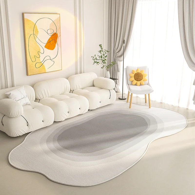 Irregular Shape Living Room Carpet Fashion Modern Decorate Coffee Tables Plush Mat Large Area Bedroom Fluffy Rug ковер Tapis 러그