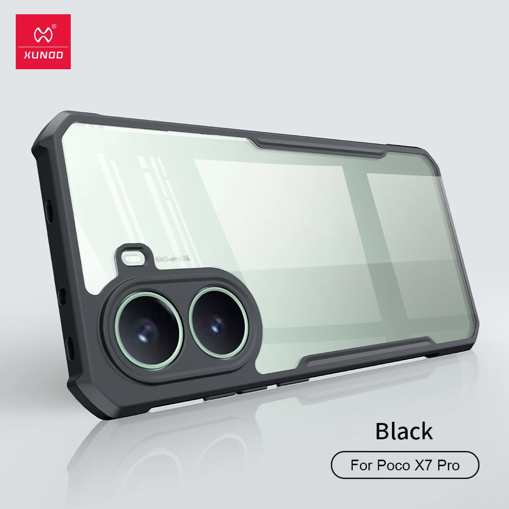 Xundd For POCO X7 Case For POCO X7 Pro Transparent Phone Cover Shockproof Bumper Protective Shell Cases Luxury Casing,For POCO 3