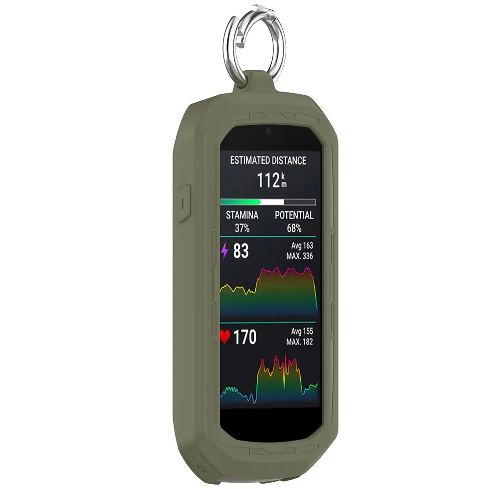 Custodia in silicone + pellicole protettive per Garmin Edge 1050: Pellicola protettiva per schermo e custodia protettiva completa morbida - immagine 4