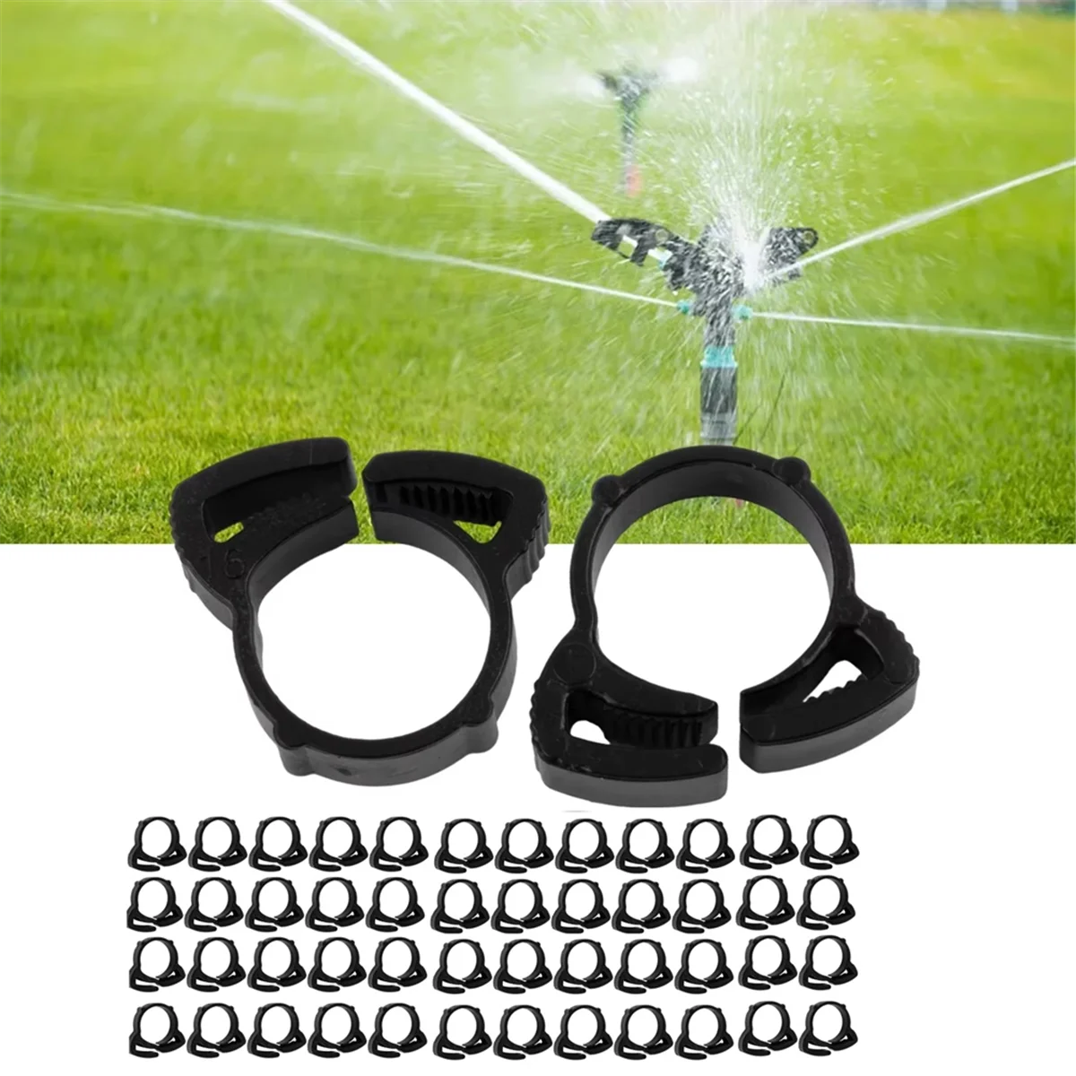 50PCS PE 파이프 클램프 Φ20 관개 파이프는 WaterJAS를 방지하기 위해 고정됩니다.