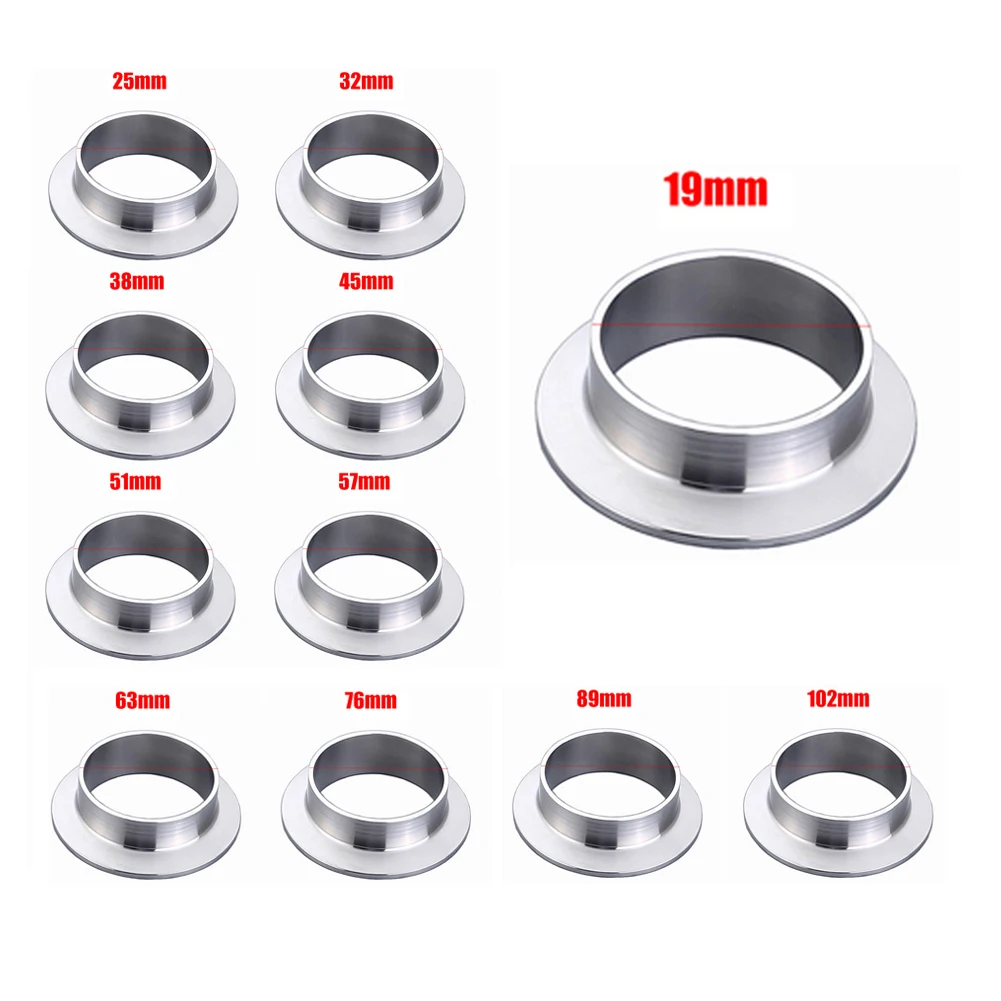 

19-102mm Sanitary Pipe Weld On Ferrule Tri Clamp Type Circular Flange Joint Quick Installation Connection Stainless Steel