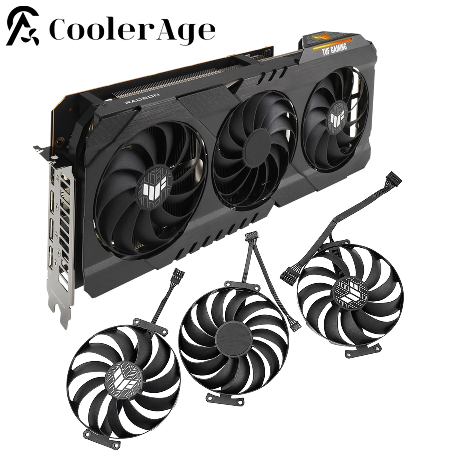 Sostituzione Originale Della Ventola Di Raffreddamento Muslimex Da 95Mm Per I Fan Della Scheda Video Asus Tuf Gaming Radeon Rx 6700 6800 6900 Xt Oc Ed