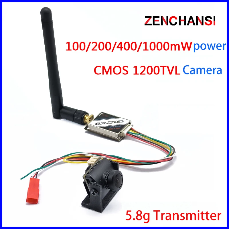 58GLongRangeTransmitterVTXFPV1002004001000mWSwitchableTransmitterSupportSmart