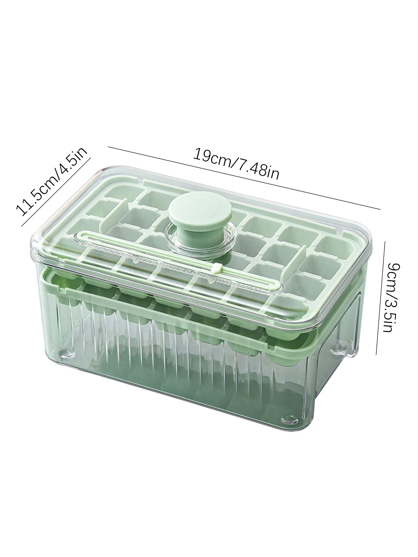 Ice Box New Creative One-button Press-type Easy Release High-color Household Food-grade Ice Storage Mold Ice Cube Mold