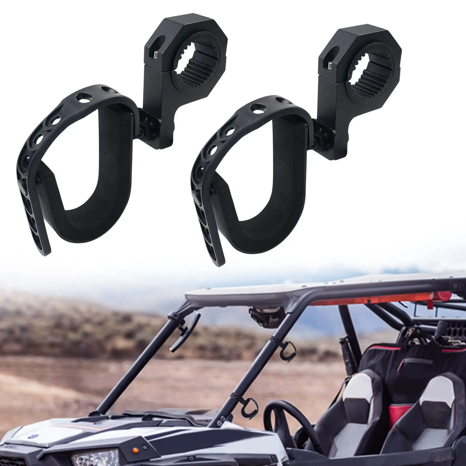 Rétroviseur large avec 2 rétroviseurs, 1.75 pouces, pour Polaris RZR 800  XP900, Yamaha Rhino, Honda TALON 1000X 2019, ATV/UTV - AliExpress