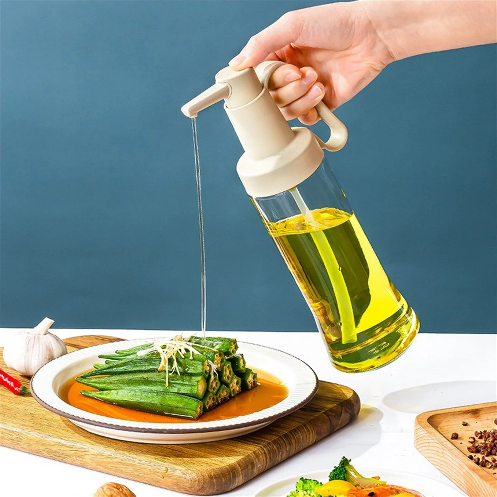 

Oil Sprayer For Cooking Olive Oil Sprayer 500ml 16.9 Oz Olive Oil Spray Bottle Olive Oil Spray For Bbq Kitchen Oil For Kitchen
