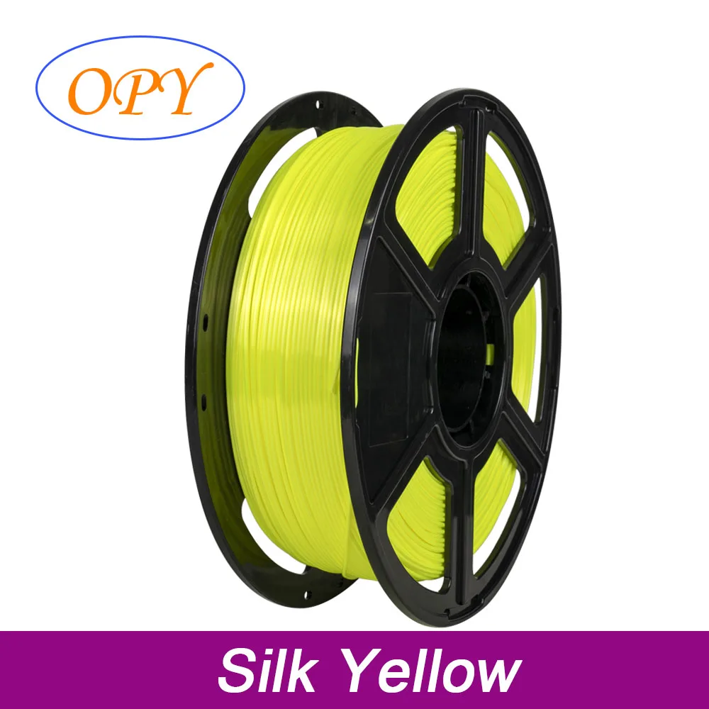 OPY Silk PLA 3D Filament 1.75mm 1kg Silk Texture Rainbow PLA Filament For 3D Printer Pen Smooth Print Materials 10M 100G Sample silk pla 3d filament 1 75mm 1kg spool silk texture for 3d printer smooth print materials eco friendly vacuum package