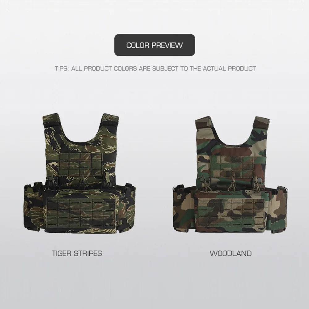 SS Style LV119 Plate Carrier Set 2in1 Fast Switchable Chest Rig