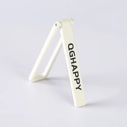 Elegant Finger Ring Phone Holder - Slim Stand and Portable Car Mount Accessory (White)