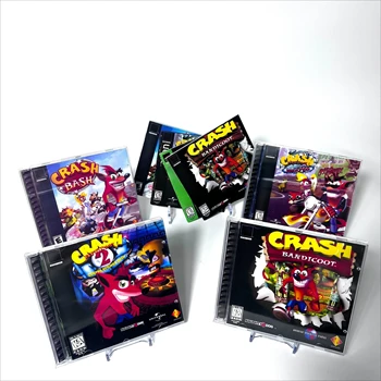 Retro PS1 Game Crash serie NTSC Versione U/C Copia Disco DVD Burn CD Funziona per PS Macchina modificata con funzione di lettura diretta