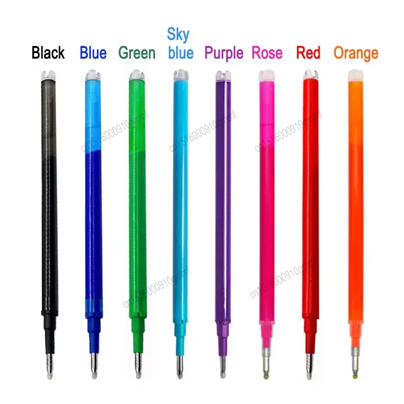 5Pcs/30Pcs Erasable Gel Pen Refill 0.7mm Replacement Office School Writing Stationery Accessory 8 Color Ink Washable Handle Rods 4