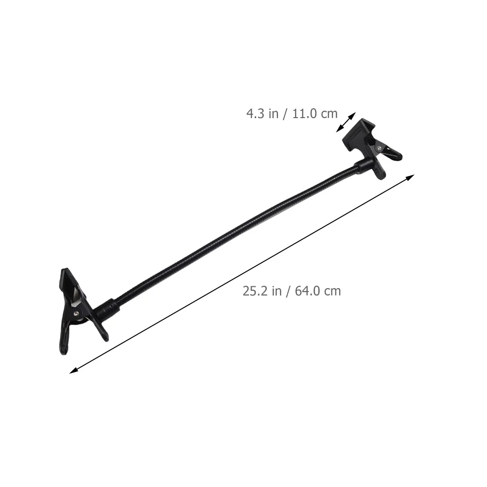 Photo Folder Clamp with Gooseneck Long Arms Clip Studio Background Metal Lighting Accessories Paper Holder