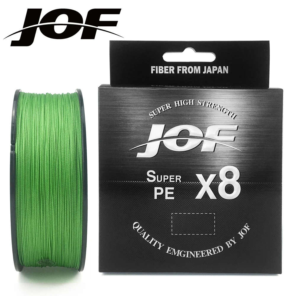 

JOF Carp Fishing Line 300M 500M 8 Strands Braided Japan Multifilament PE Wire Super Strong Durable Smooth Tackle
