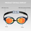 Professional Anti-Fog Swimming Goggles Waterproof Swim Glasses for Men Adjustable Nose Bridge Eyewear 3