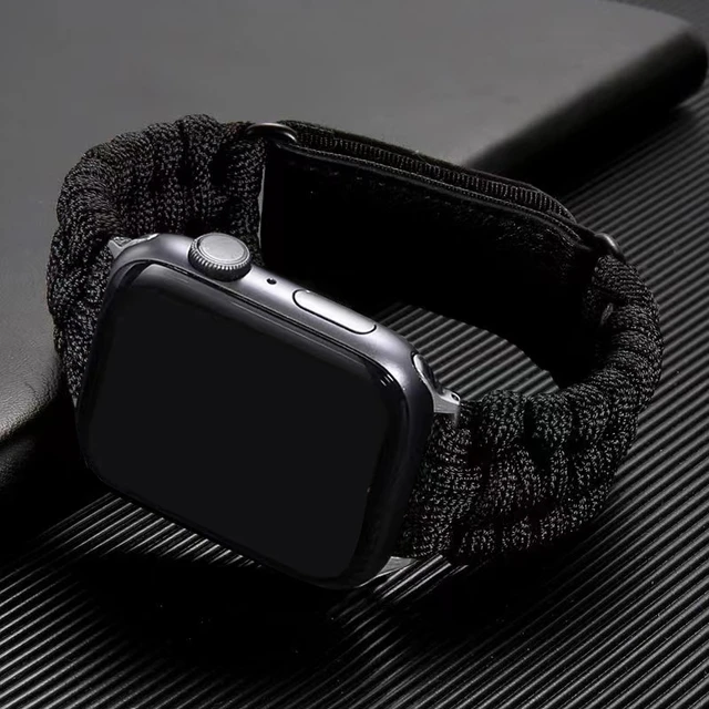 SAVIOR SURVIVAL GEAR Nylon Watch Band Compatible with Apple Watch