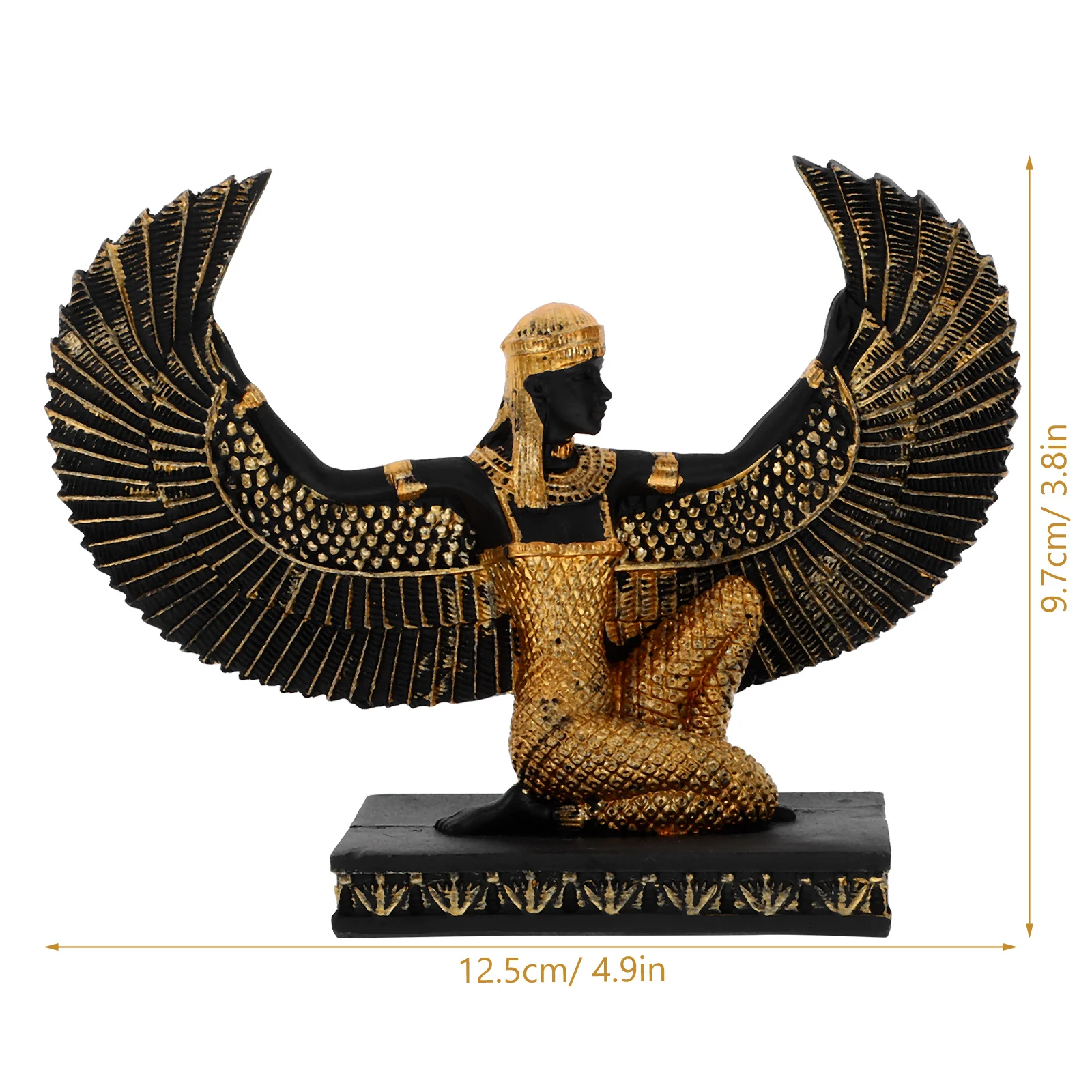 Egyptian Statue Desktop Goddess Adorn Crafts Egypt Fairy Eagle Lady Sculpture Resin Living Room Office decor - Image 6