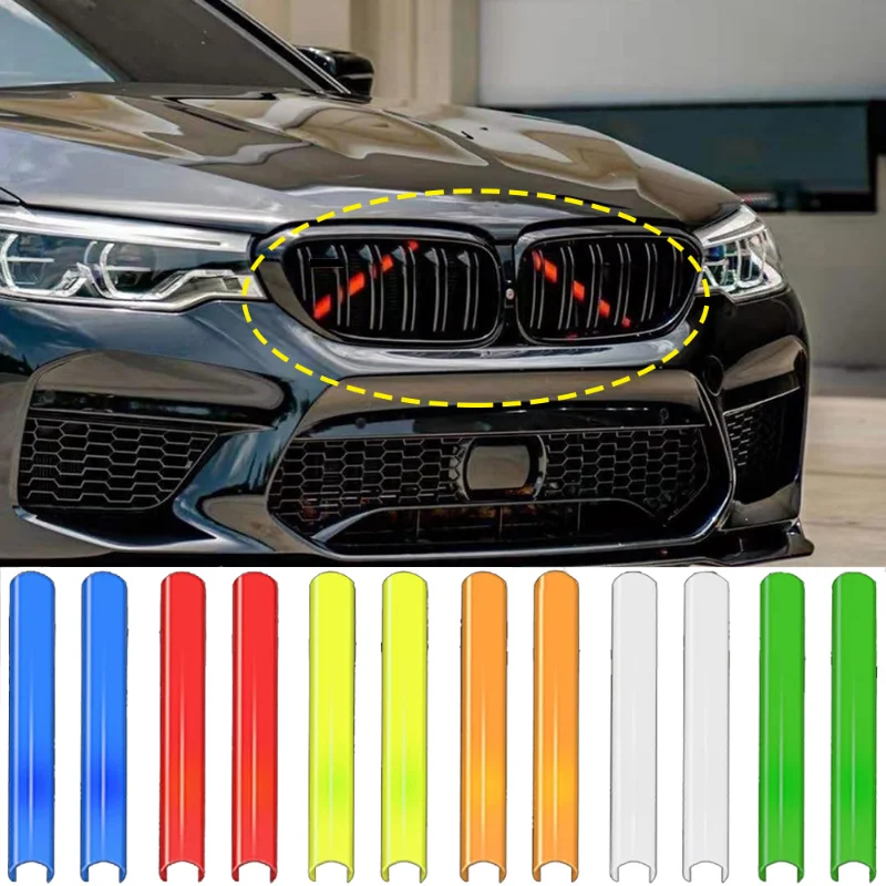 2pcs Front Grille Decorative Strip for BMW 1 2 3 4 Series F20 F21 F22 F23  F30 M Sport Style Protective Cover Mouldings Sticker - AliExpress