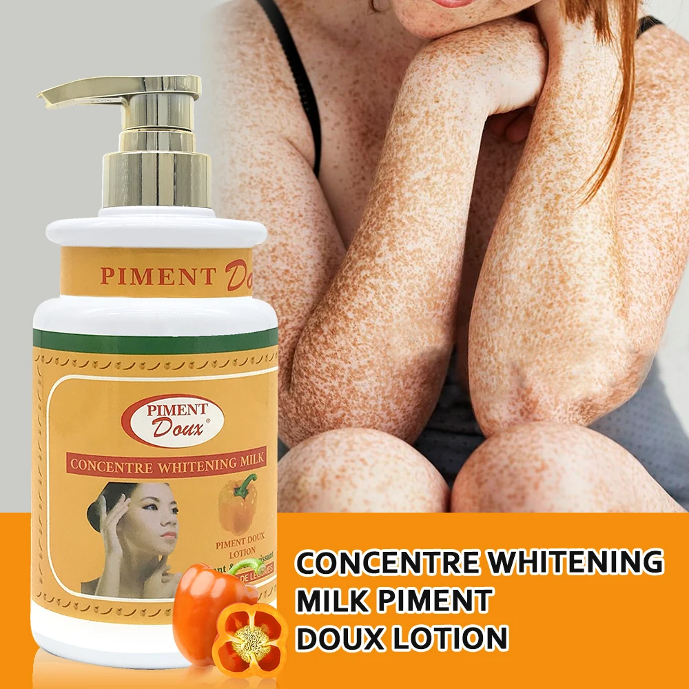 Piment Doux Concentre Whitening Body & Face Lotion with Acide phytique for Restores Clear and Even Skin Tone Spot Removal Cream powerful skin whitening face cleanser with kojic acid for clear and bright skin