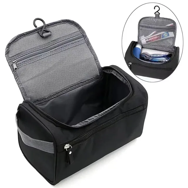 Travel Makeup Bag Waterproof Large Capacity Cosmetic Organizer Toiletry Case Wash Pouch Zipper Storage Bag for Women Men
