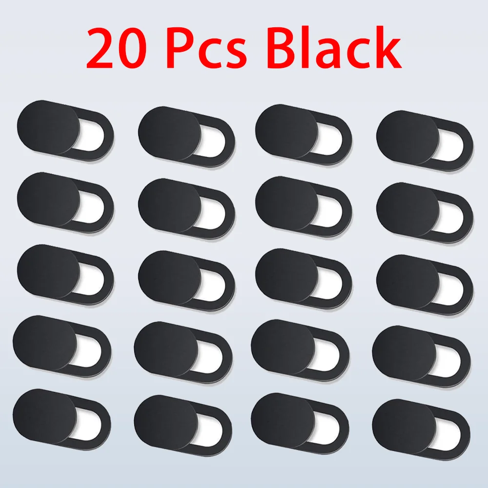 Privacy Lens Sliding Webcam Cover - Pack of 10-20, Phone & Laptop Camera Privacy Stickers