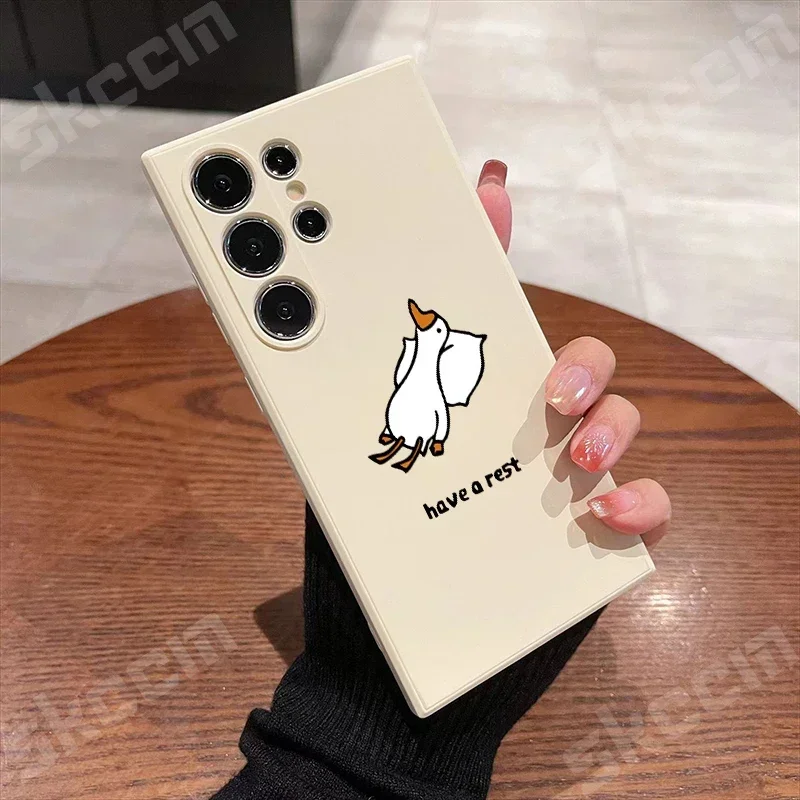 Adorable Cartoon Duck Soft Phone Case Cover